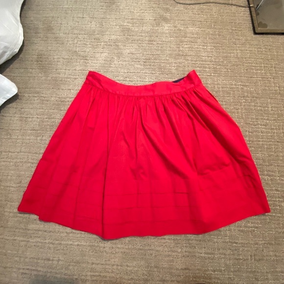 Banana Republic Red Pleated Pocket Mini Skirt 10 - Picture 7 of 7